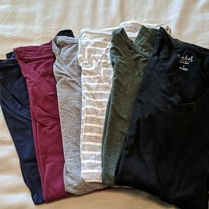 Bundle of SIX maternity t-shirts.